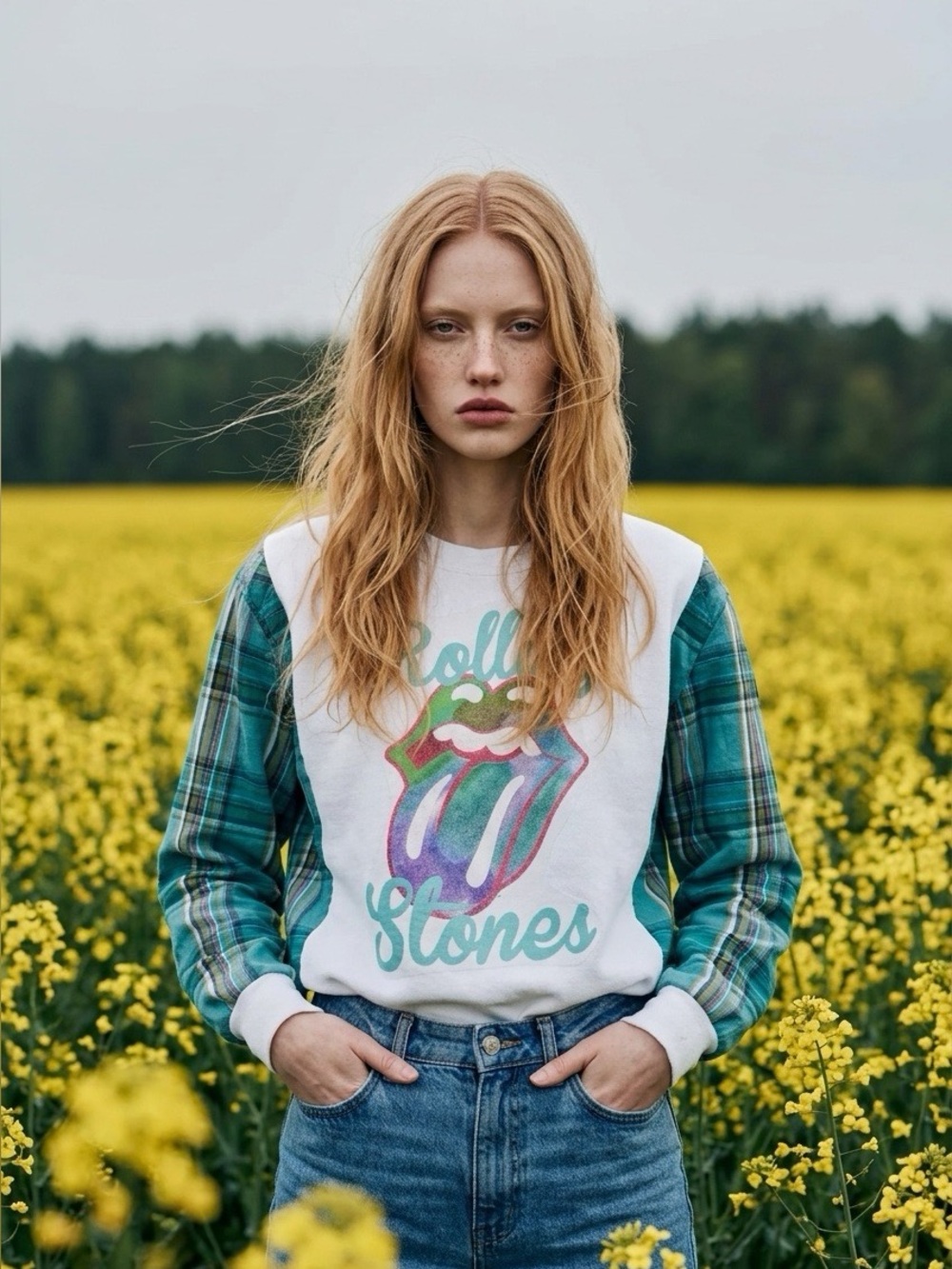 ROLLING STONES - UPCYCLED SWEATSHIRT